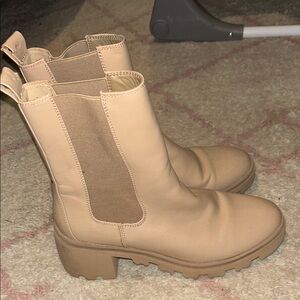 Stylish Tan Ankle Booties